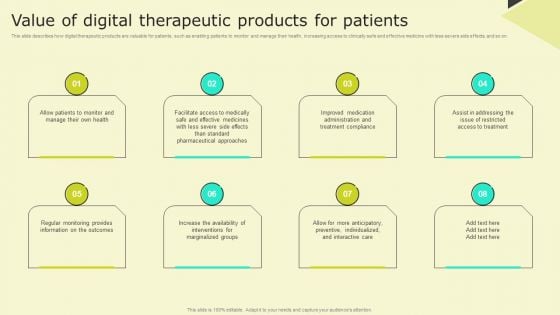 Digital Health Interventions Value Of Digital Therapeutic Products For Patients Rules PDF