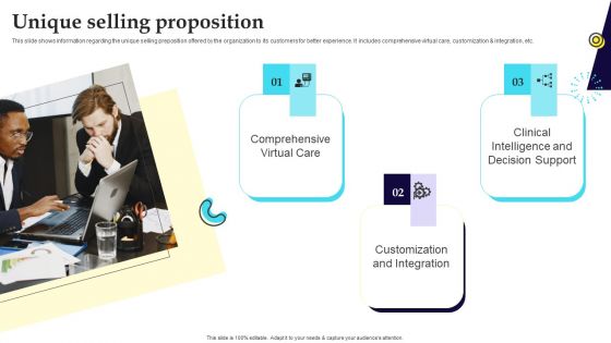 Digital Healthcare Platform Fundraising Pitch Deck Unique Selling Proposition Diagrams PDF