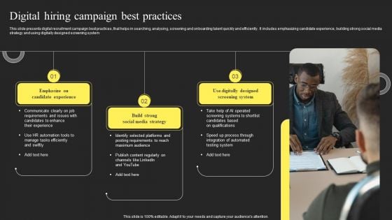 Digital Hiring Campaign Best Practices Sample PDF