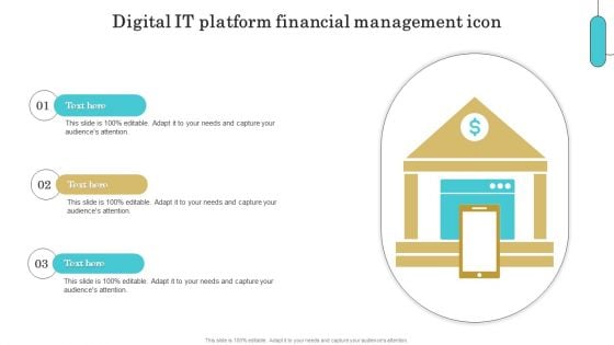 Digital IT Platform Financial Management Icon Download PDF