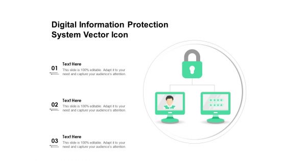 Digital Information Protection System Vector Icon Ppt PowerPoint Presentation Gallery Inspiration PDF