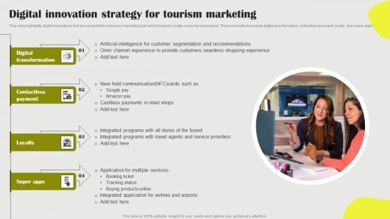 Digital Innovation Strategy For Tourism Marketing Guidelines PDF