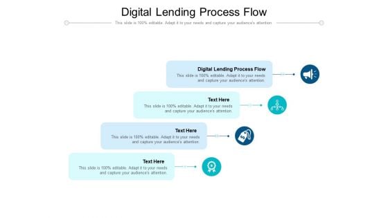 Digital Lending Process Flow Ppt PowerPoint Presentation File Show Cpb Pdf