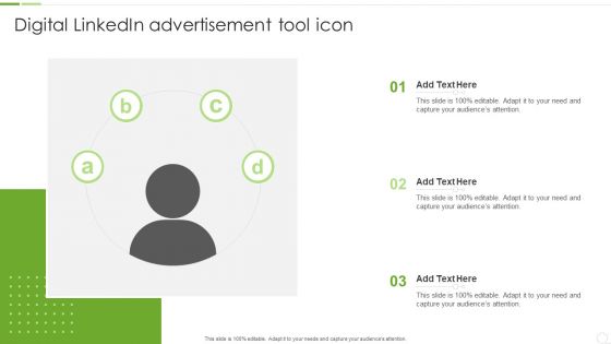 Digital Linkedin Advertisement Tool Icon Ppt PowerPoint Presentation File Microsoft PDF