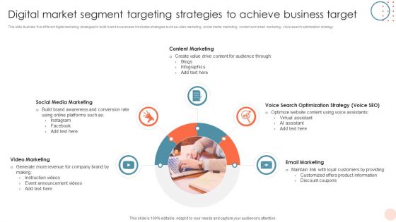 Digital Market Segment Targeting Strategies To Achieve Business Target Elements PDF