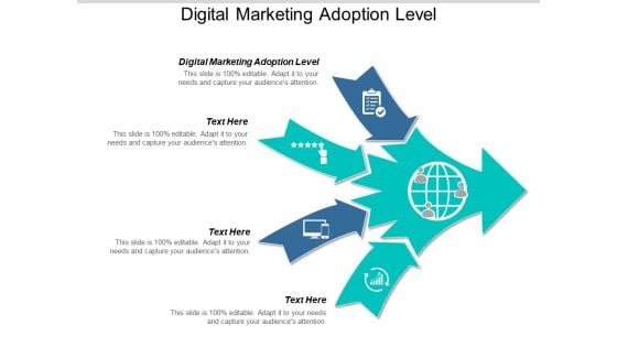 Digital Marketing Adoption Level Ppt PowerPoint Presentation Professional Slides Cpb