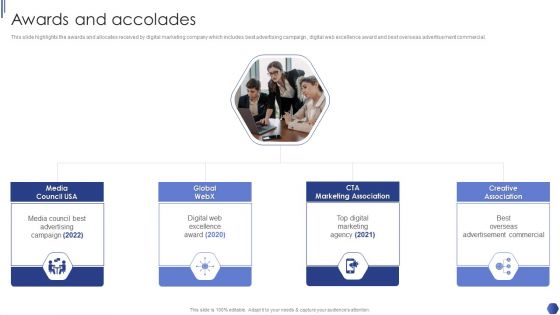 Digital Marketing Agency Business Profile Awards And Accolades Graphics PDF Digital Marketing Agency Business Profile Awards And Accolades Graphics PDF