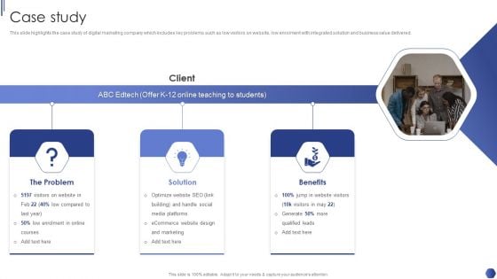 Digital Marketing Agency Business Profile Case Study Pictures PDF