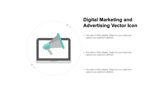 Digital Marketing And Advertising Vector Icon Ppt PowerPoint Presentation Infographics Slides