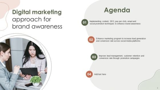 Digital Marketing Approach For Brand Awareness Ppt PowerPoint Presentation Complete Deck With Slides