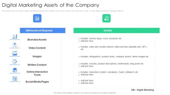 Digital Marketing Assets Of The Company Guidelines PDF Digital Marketing Assets Of The Company Guidelines PDF
