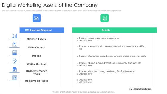 Digital Marketing Assets Of The Company Guidelines PDF