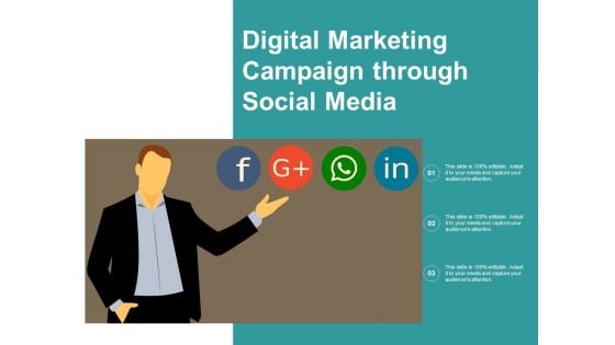 Digital Marketing Campaign Through Social Media Ppt PowerPoint Presentation Pictures Portfolio