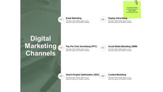 Digital Marketing Channels Email Marketing Ppt Powerpoint Presentation Outline Smartart