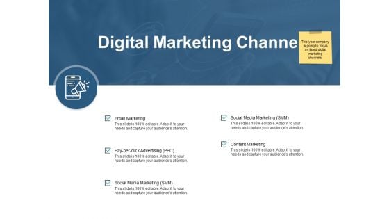Digital Marketing Channels Ppt PowerPoint Presentation Infographic Template Designs Download
