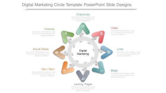 Digital Marketing Circle Template Powerpoint Slide Designs