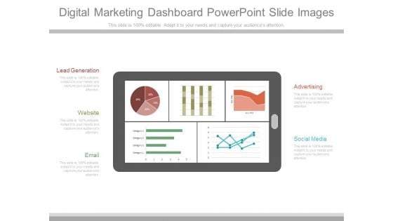 Digital Marketing Dashboard Powerpoint Slide Images