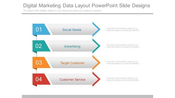 Digital Marketing Data Layout Powerpoint Slide Designs