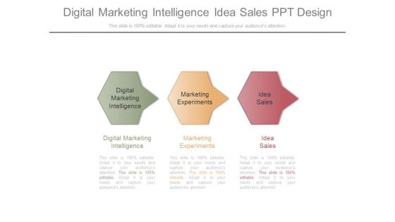 Digital Marketing Intelligence Idea Sales Ppt Design