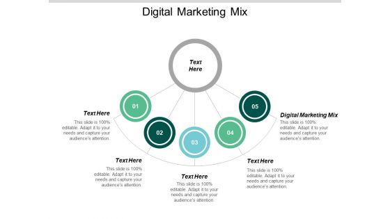 Digital Marketing Mix Ppt PowerPoint Presentation Icon Graphics Pictures Cpb