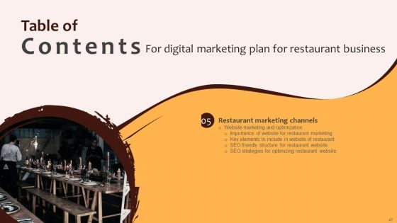 Digital Marketing Plan For Restaurant Business Ppt PowerPoint Presentation Complete Deck With Slides