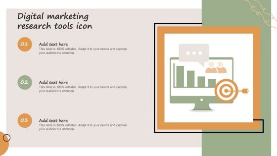Digital Marketing Research Tools Icon Designs PDF