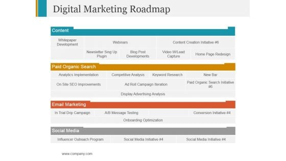 Digital Marketing Roadmap Ppt PowerPoint Presentation File Clipart Digital Marketing Roadmap Ppt PowerPoint Presentation File Clipart