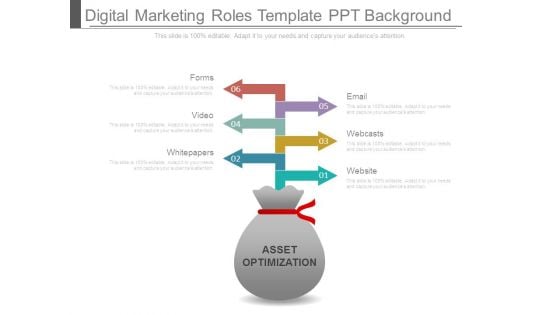 Digital Marketing Roles Template Ppt Background