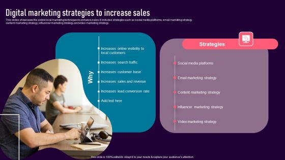 Digital Marketing Strategies To Increase Sales Pictures PDF