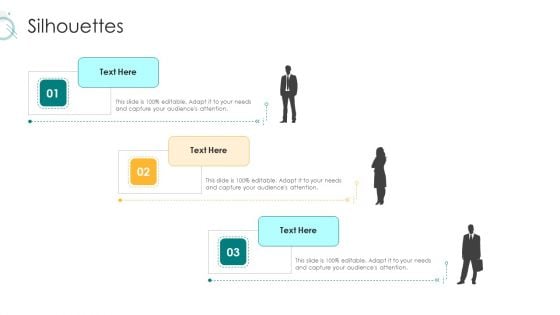 Digital Marketing Strategy And Technological Adaptation Silhouettes Background PDF