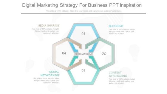 Digital Marketing Strategy For Business Ppt Inspiration