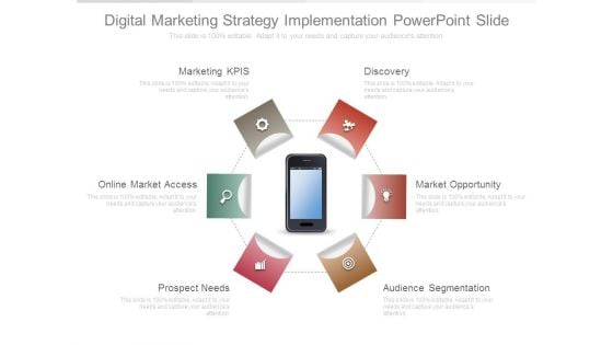 Digital Marketing Strategy Implementation Powerpoint Slide