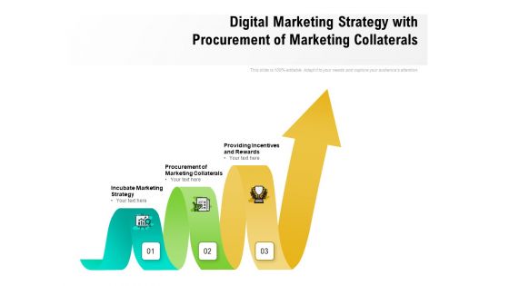 Digital Marketing Strategy With Procurement Of Marketing Collaterals Ppt PowerPoint Presentation Show PDF