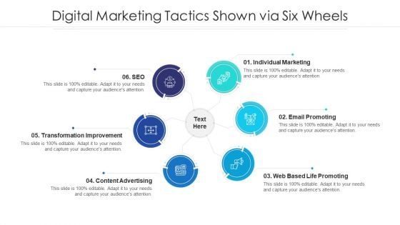 Digital Marketing Tactics Shown Via Six Wheels Ppt PowerPoint Presentation File Background Designs PDF Digital Marketing Tactics Shown Via Six Wheels Ppt PowerPoint Presentation File Background Designs PDF