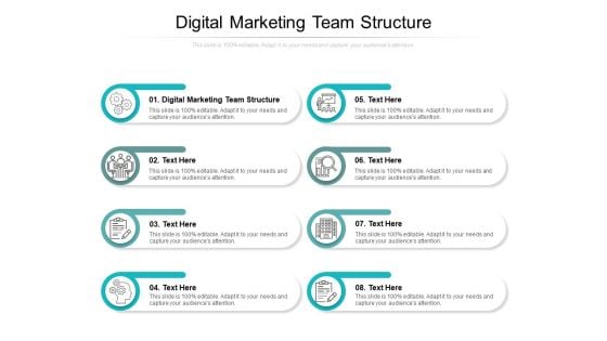 Digital Marketing Team Structure Ppt PowerPoint Presentation Portfolio Slideshow Cpb