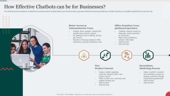 Digital Marketing Techniques To Improve Lead How Effective Chatbots Can Be For Businesses Themes PDF