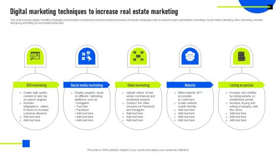 Digital Marketing Techniques To Increase Real Estate Marketing Ideas PDF Digital Marketing Techniques To Increase Real Estate Marketing Ideas PDF