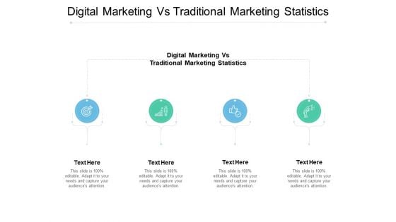 Digital Marketing Vs Traditional Marketing Statistics Ppt PowerPoint Presentation Summary Guidelines Cpb