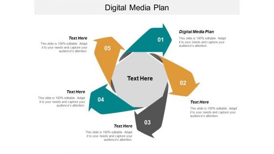 Digital Media Plan Ppt PowerPoint Presentation Outline Example Topics Cpb