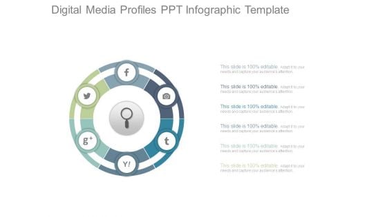 Digital Media Profiles Ppt Infographic Template