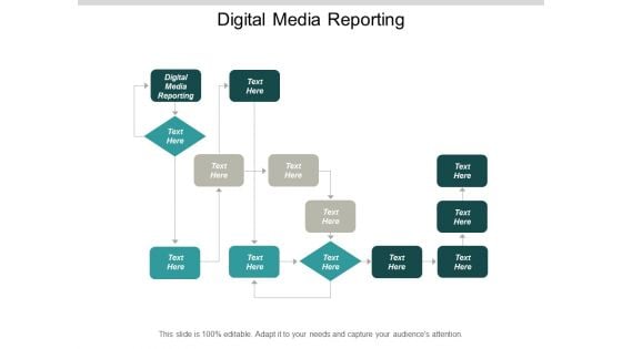 Digital Media Reporting Ppt Powerpoint Presentation Slides Information Cpb