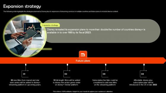 Digital Media Streaming Platform Company Profile Expansion Strategy Portrait PDF