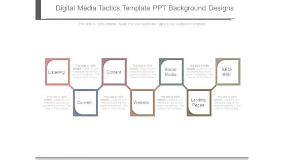 Digital Media Tactics Template Ppt Background Designs