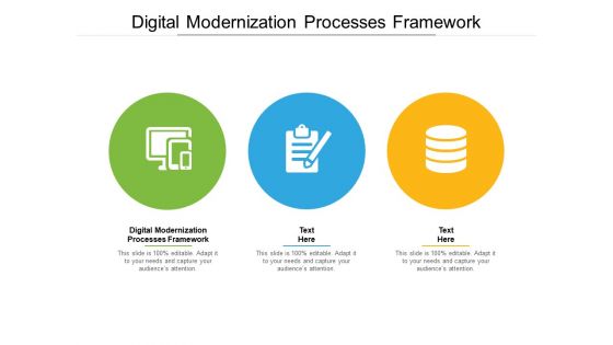 Digital Modernization Processes Framework Ppt PowerPoint Presentation Background Image Cpb Pdf