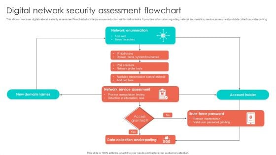 Digital Network Security Assessment Flowchart Structure PDF