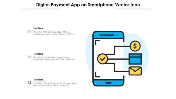 Digital Payment App On Smartphone Vector Icon Ppt PowerPoint Presentation Gallery Files PDF