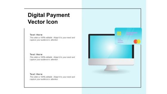 Digital Payment Vector Icon Ppt PowerPoint Presentation Infographics Outfit PDF