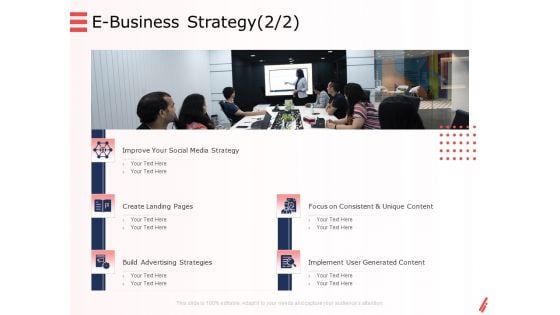 Digital Products And Services E Business Strategy Social Ppt Ideas Slideshow PDF