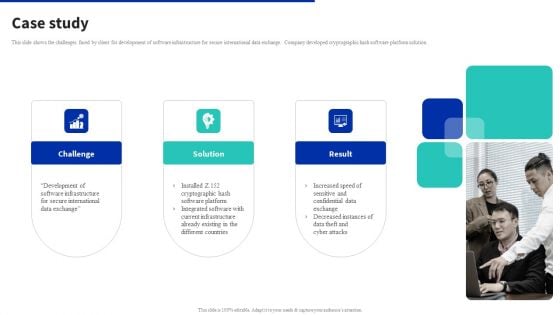 Digital Products Company Outline Case Study Brochure PDF