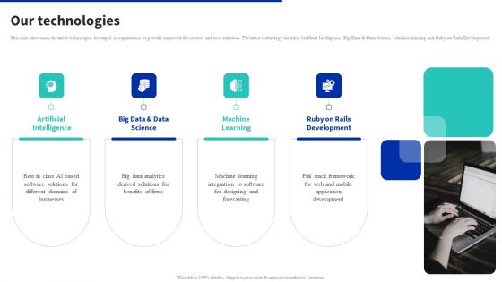 Digital Products Company Outline Our Technologies Rules PDF